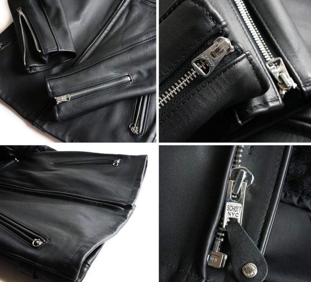 美品　SCHOTT　ショット　641　スタンドカラーシングルライダース