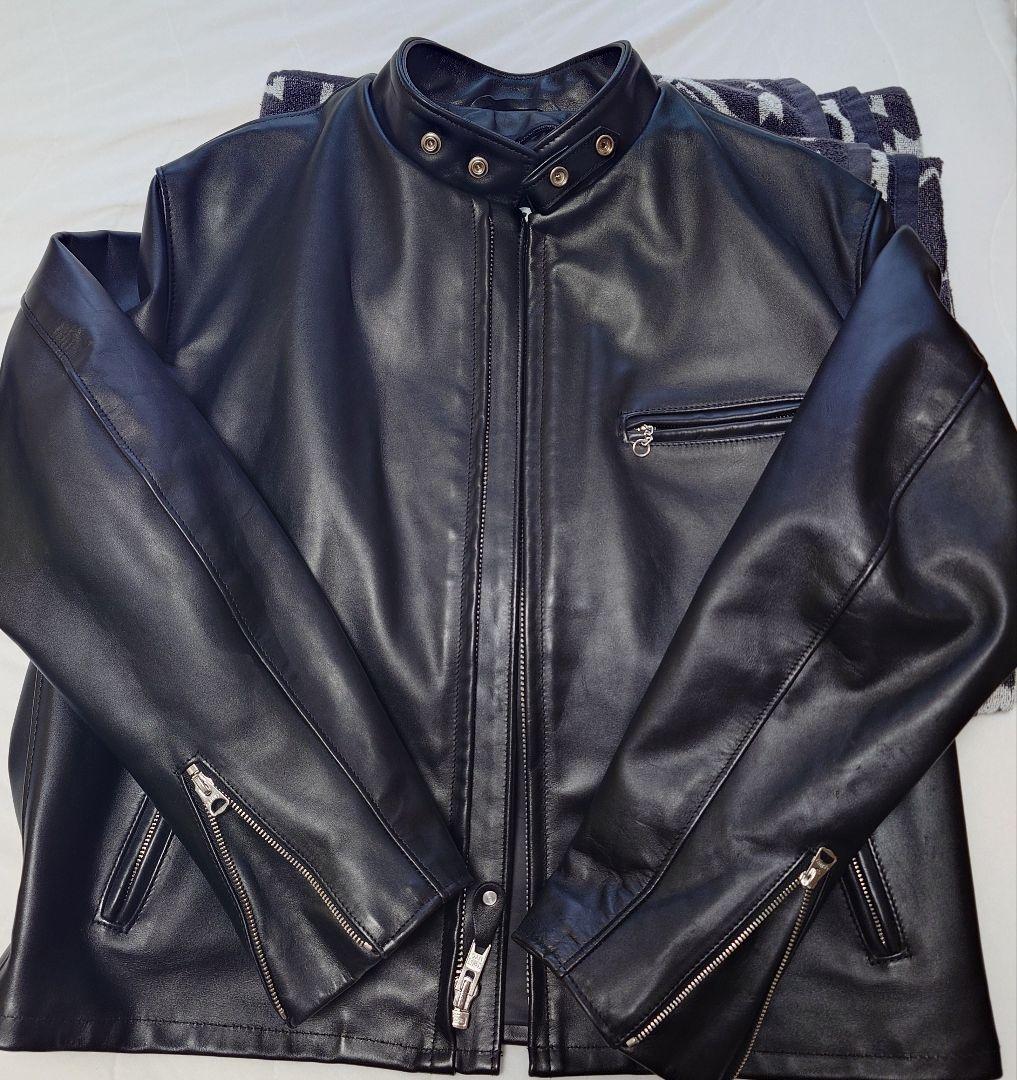 美品　SCHOTT　ショット　641　スタンドカラーシングルライダース