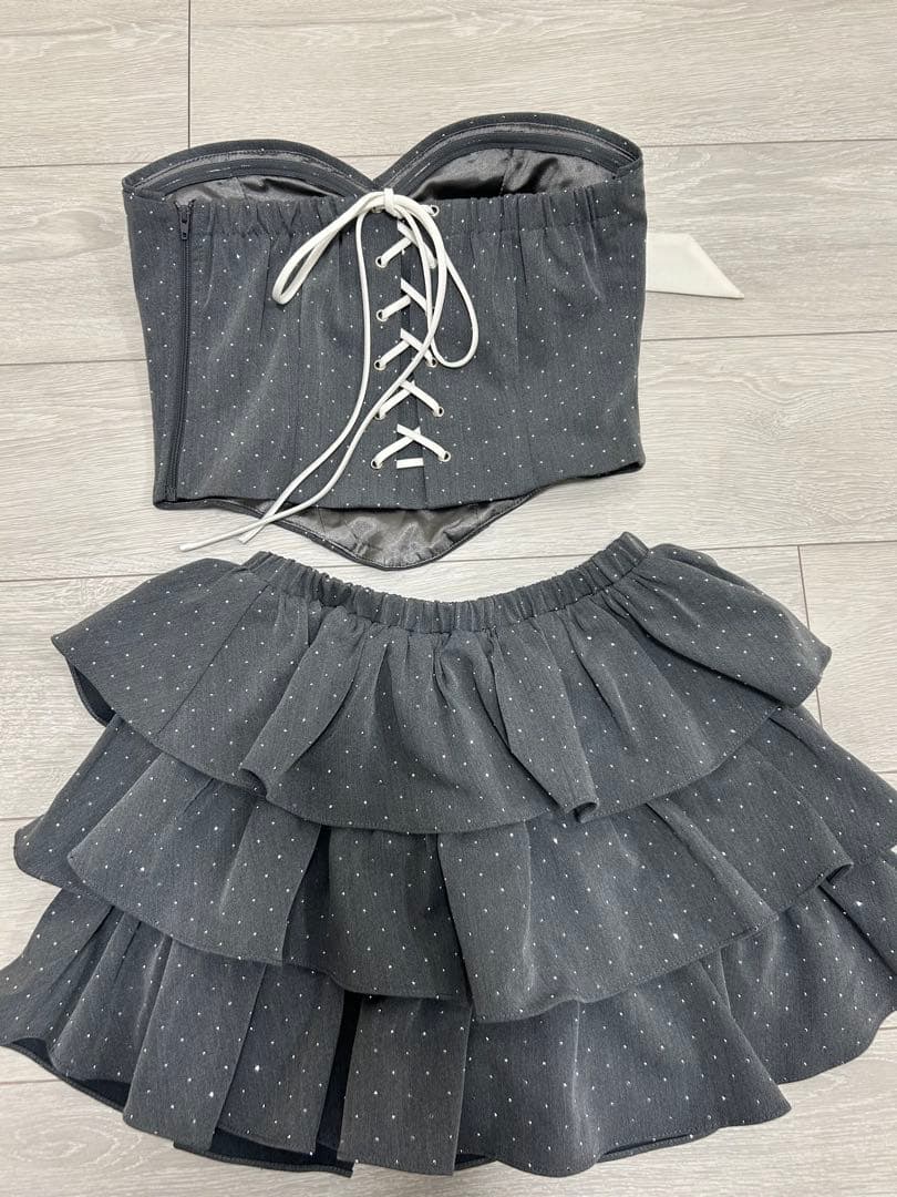 極美品 ROBE de FLEURS ドレス キャバ ミニ リボン 完売品