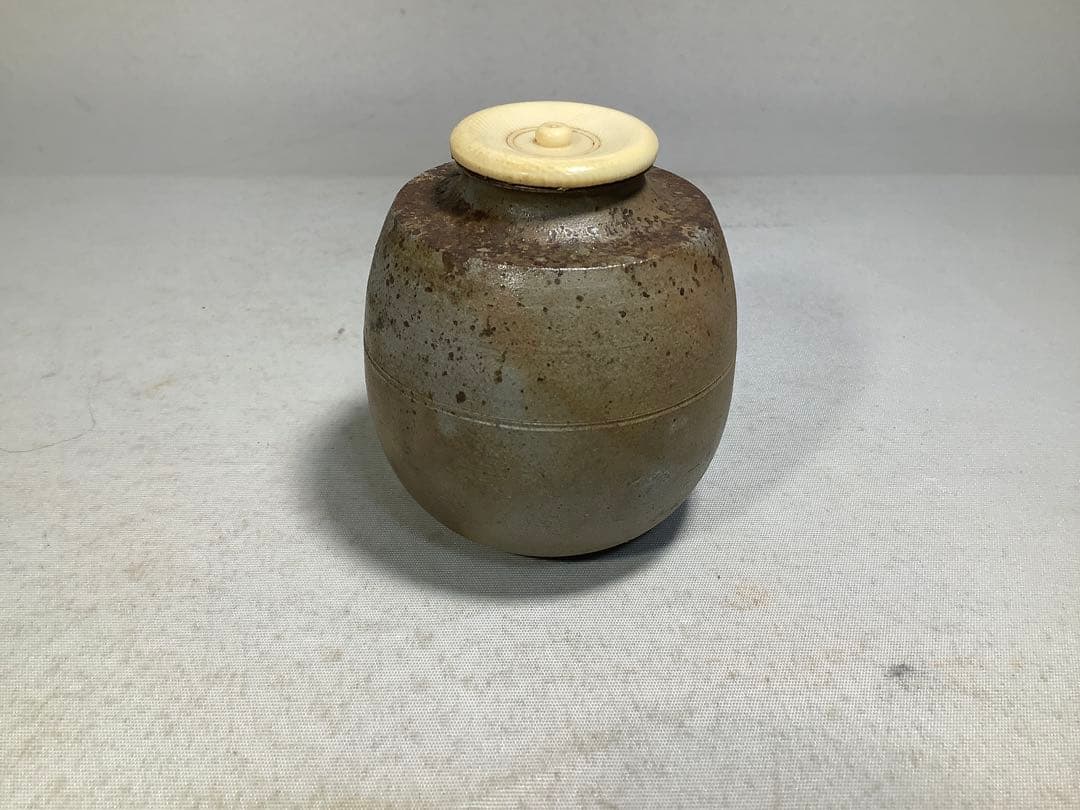 丹波　茶入　市野信水　茶道具　送料無料