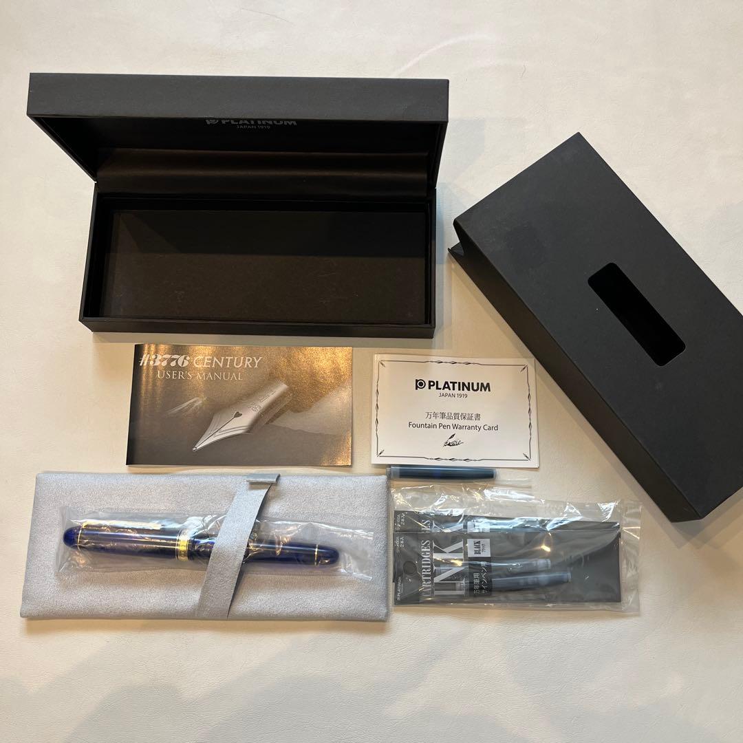 PLATINUM　3776センチュリー　万年筆　専用ケース付き