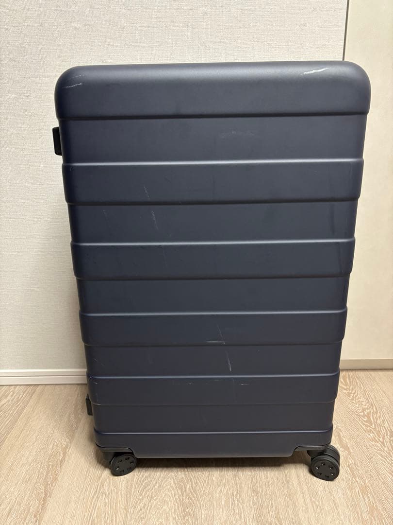 【一度のみ使用】無印良品スーツケース　105L ネイビー