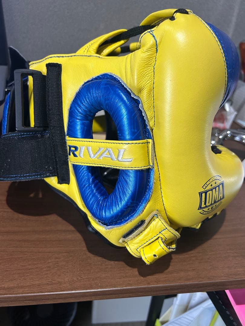 ロマチェンコRIVAL LDMA ヘッドギア 青/黄