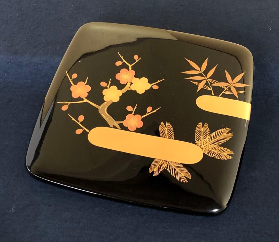 《R》輪島塗 松竹梅蒔絵 四段重 重台付 木箱 251222か2