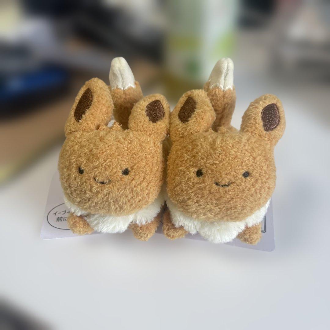 ポケモン ポケモンセンター うごく にげあし ぬいぐるみ 逃 イーブイ二匹セット