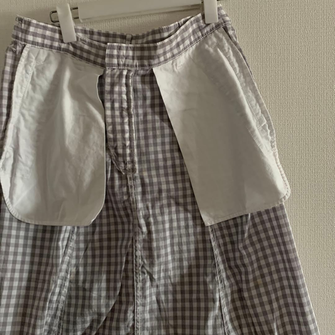 コムデギャルソン　サルエルパンツ　ギンガムチェックs