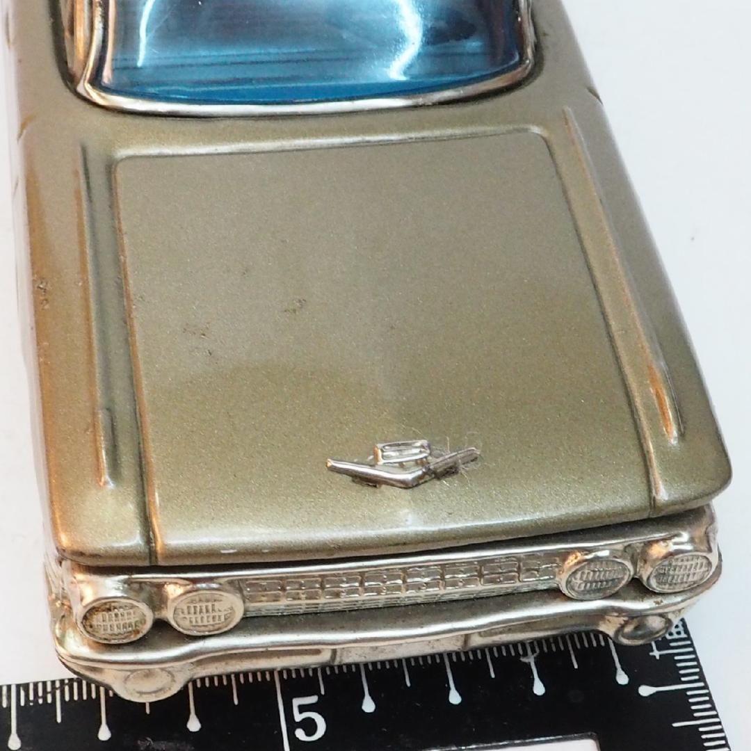 萬代屋【61 キャデラック デビル セダン黄土】ブリキtin toy car箱無