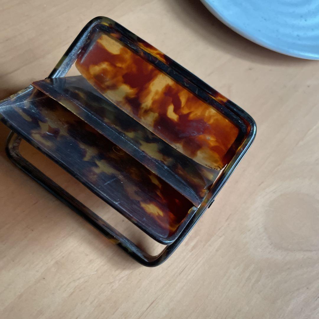 昭和初期のべっ甲の名刺入れ