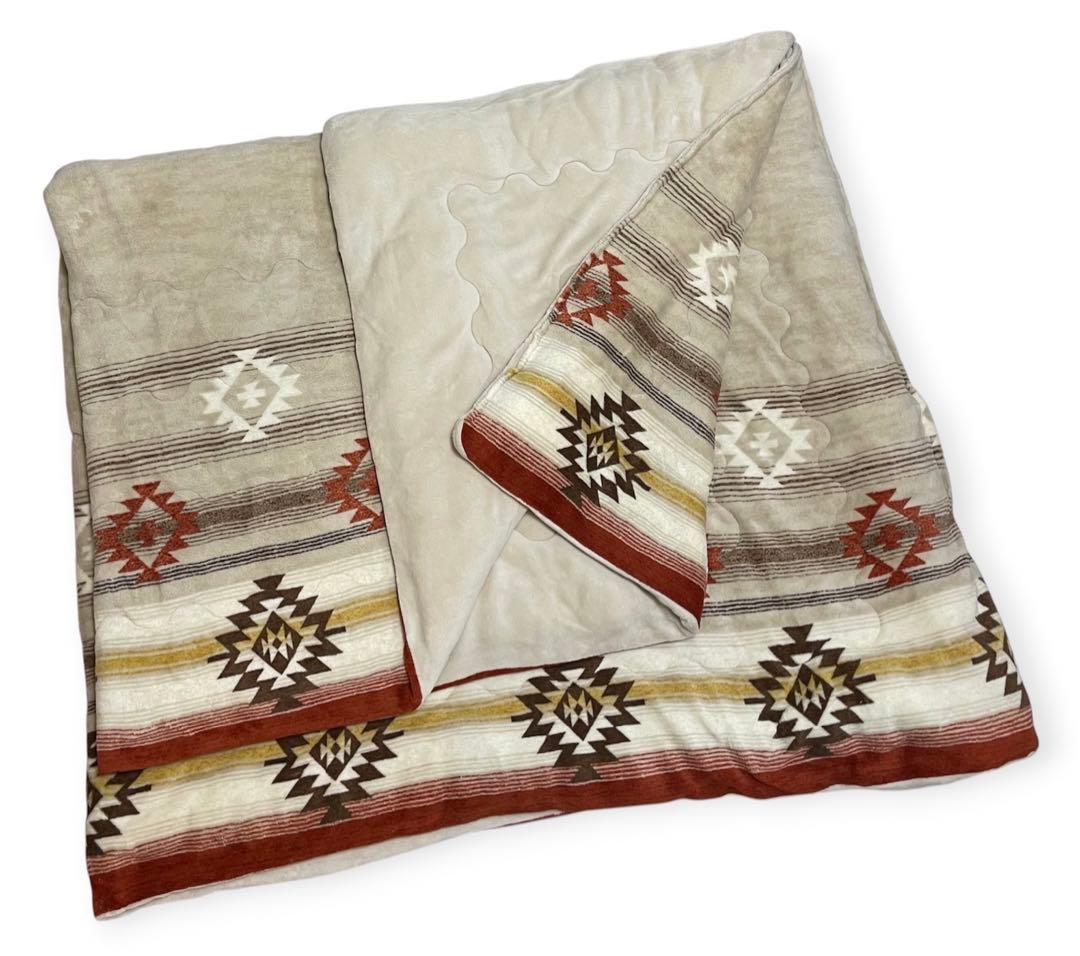 ニトリ こたつ布団セット 長方形 こたつ掛け布団 こたつ敷き布団 キリム柄