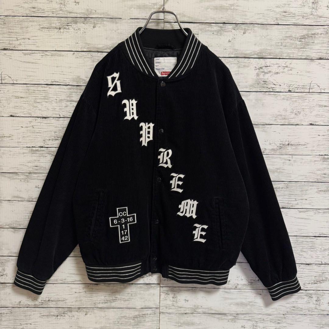 【即完売モデル】シュプリーム☆オールドイングリッシュ 刺繍 ジャケット957