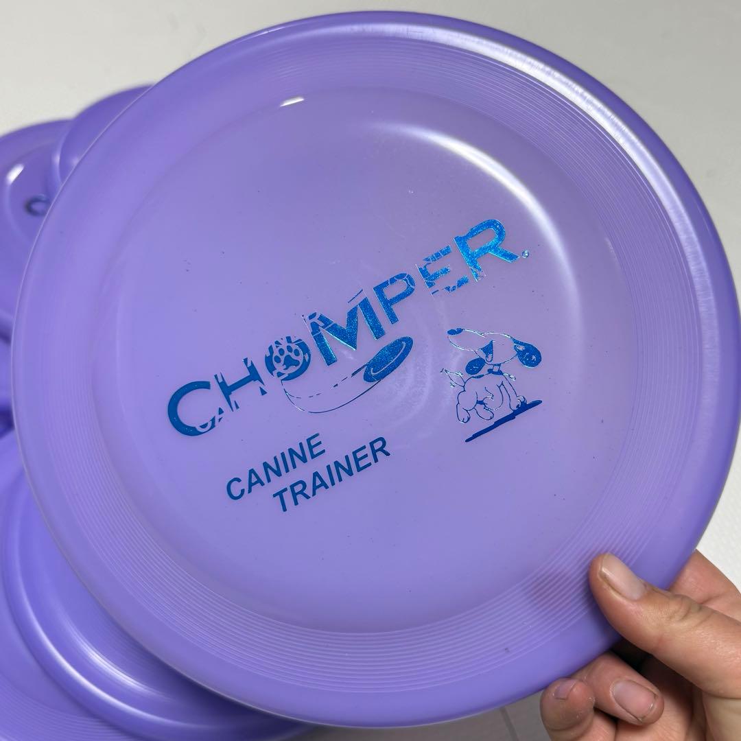 【新品未使用】犬用 ディスク フリスビー ミスプリント 夏用 パープル 10枚