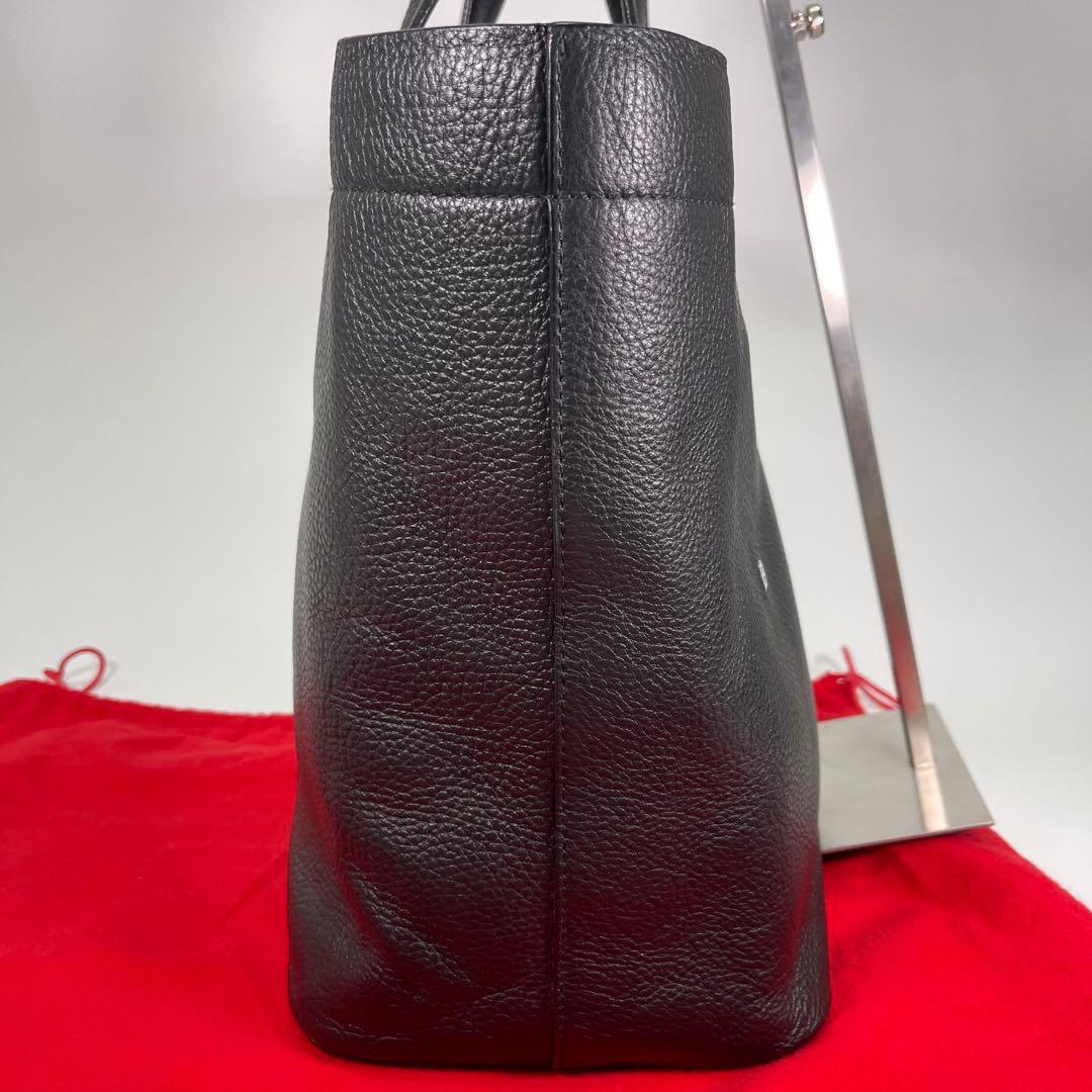 【超美品✨】BALLYバリーメンズビジネスバッグトートレザーBロゴ黒船型A4◯