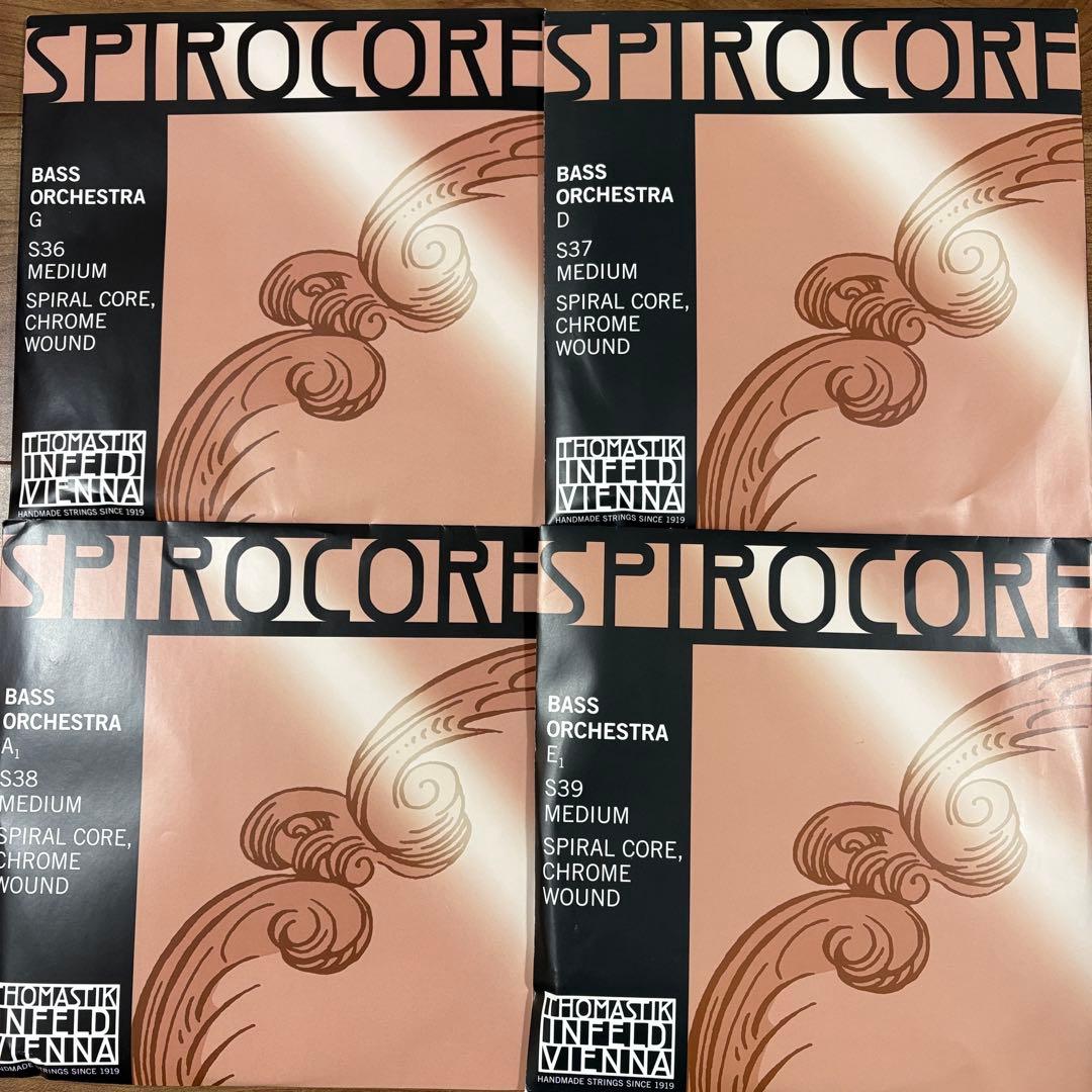 【新品】コントラバス弦セット スピロコア ミディアム