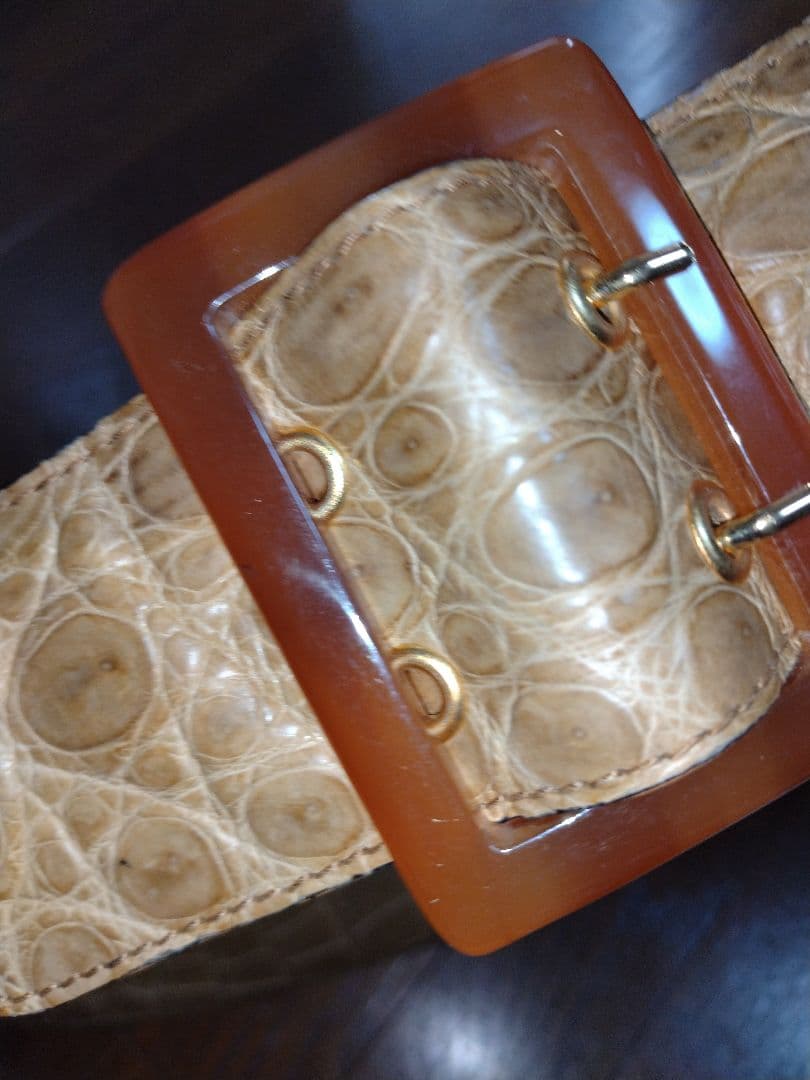 クロコダイル　ハンドバック　肩掛け　大きめサイズ