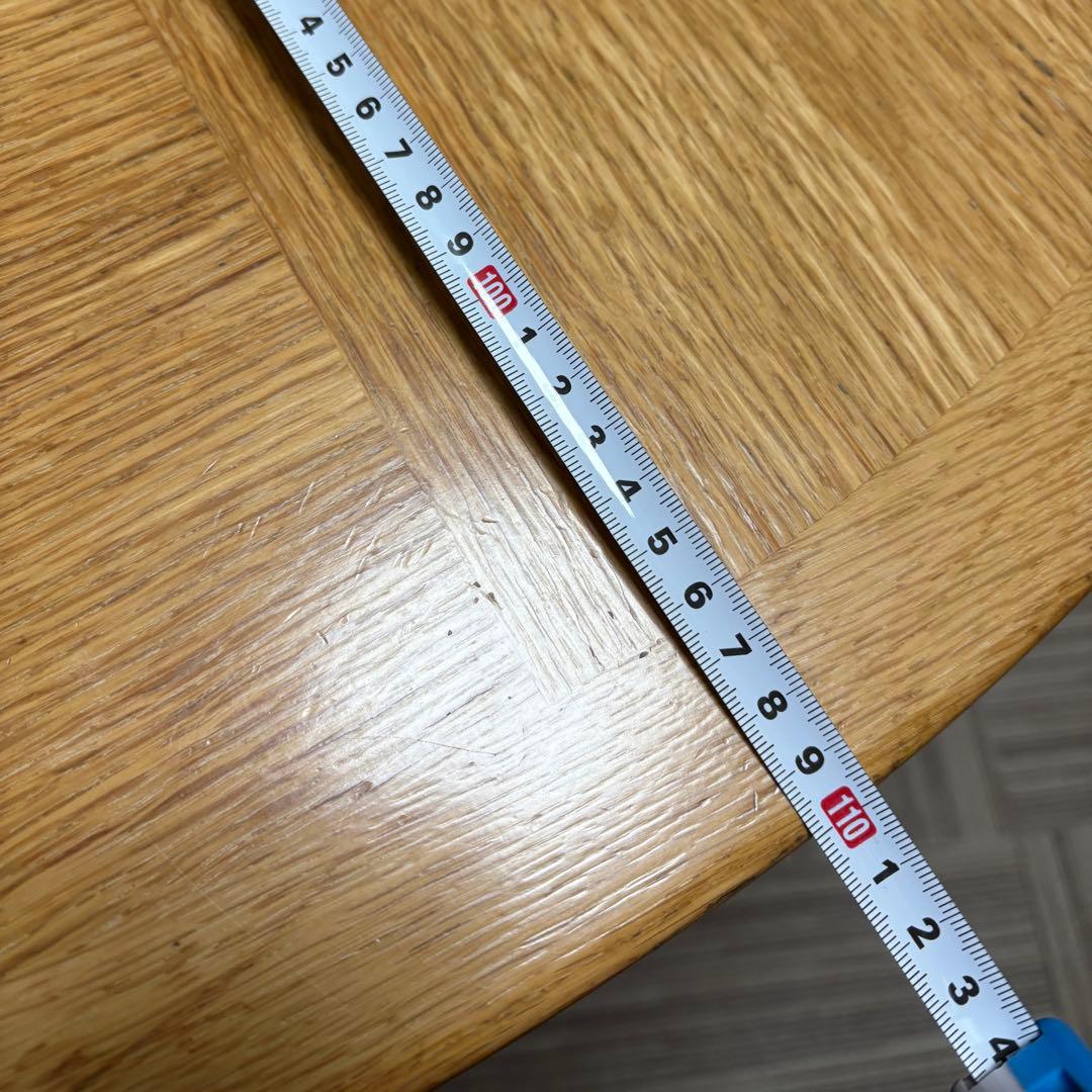 m*A様 天然木製 円形ダイニングテーブル 110×110×710 ラウンドテー