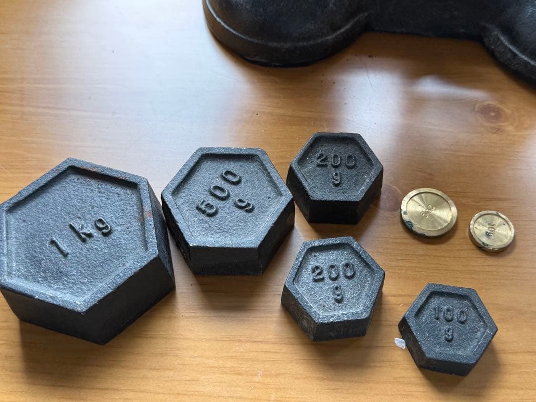 アンティークスケール 上皿天秤 天秤式はかりと重りセット 天秤計り アイアン