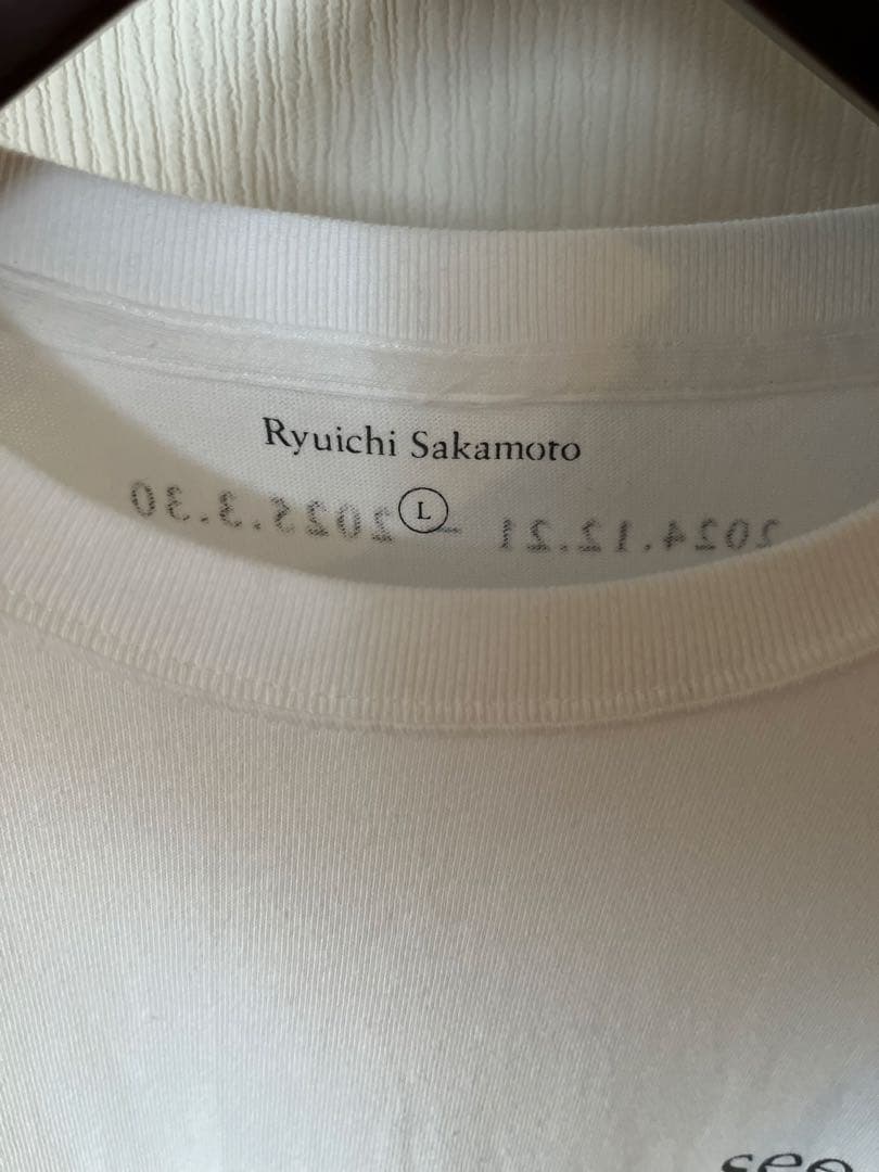 坂本龍一 音を視る時を聴く 長袖Tシャツ（ロンT）Lサイズ