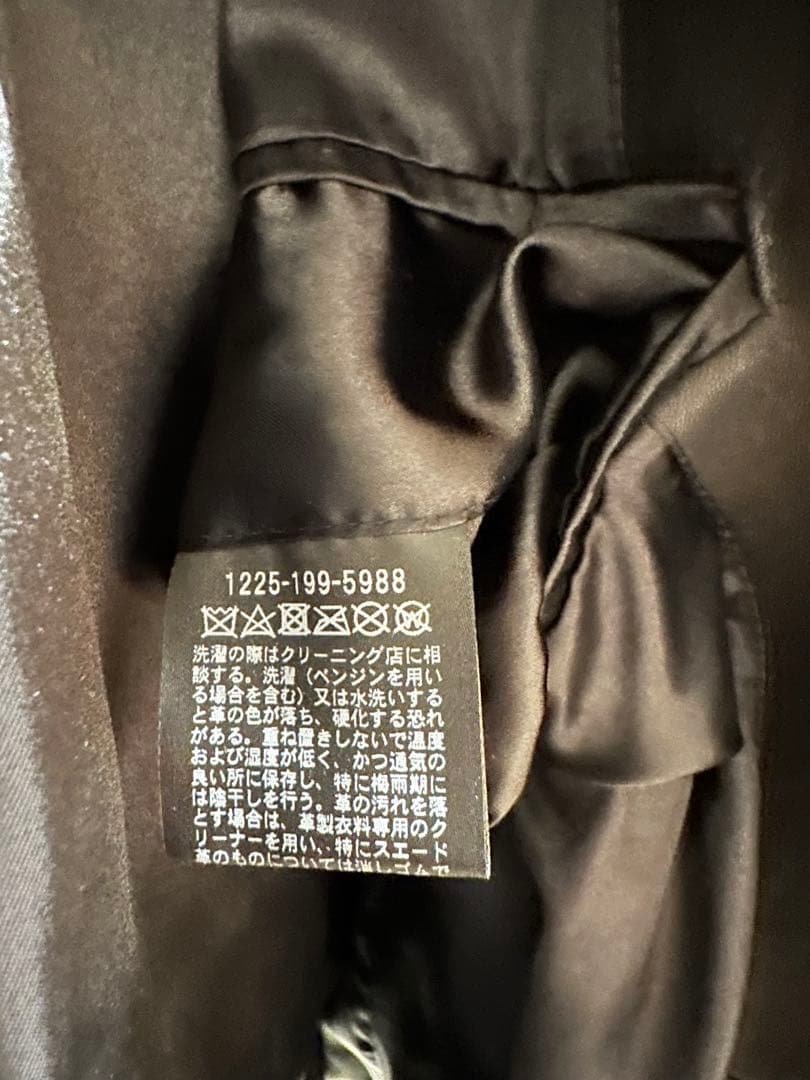 beauty&youth レザーライダースジャケット 羊革 Lサイズ