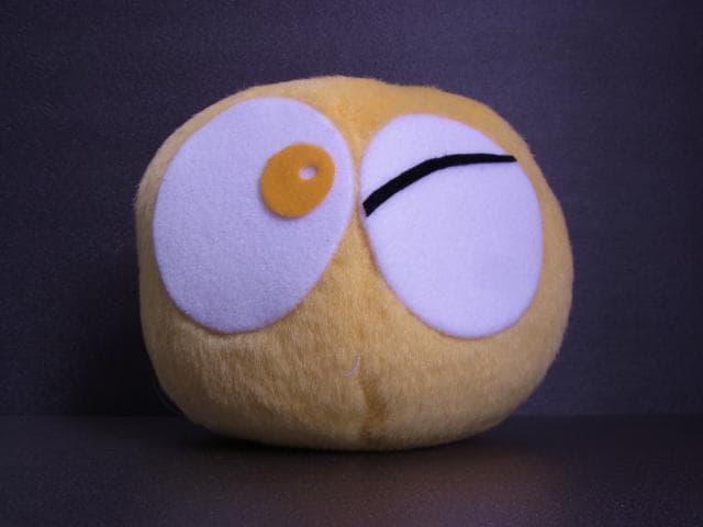 当時物　黄ぷよ　ぷよぷよ　元祖ぷよまん本舗　ぬいぐるみ　コンパイル　1995年