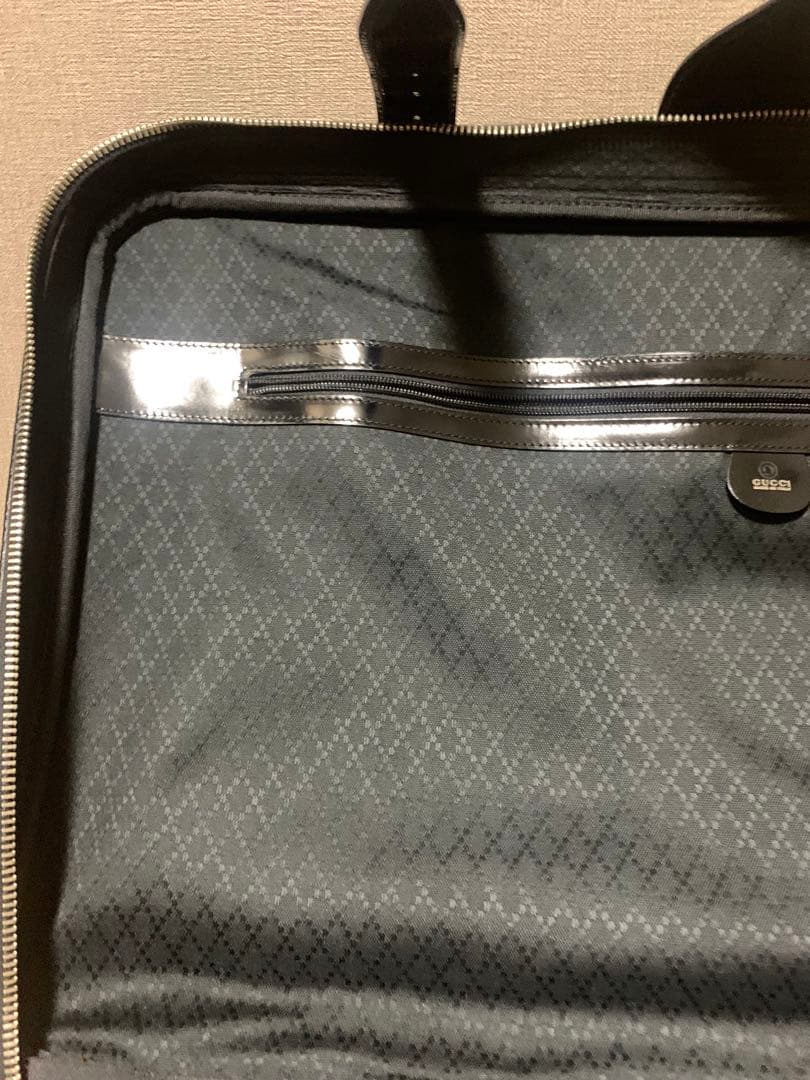 激レア‼️GUCCI エナメル　トランクケース　ボストン　鍵付き