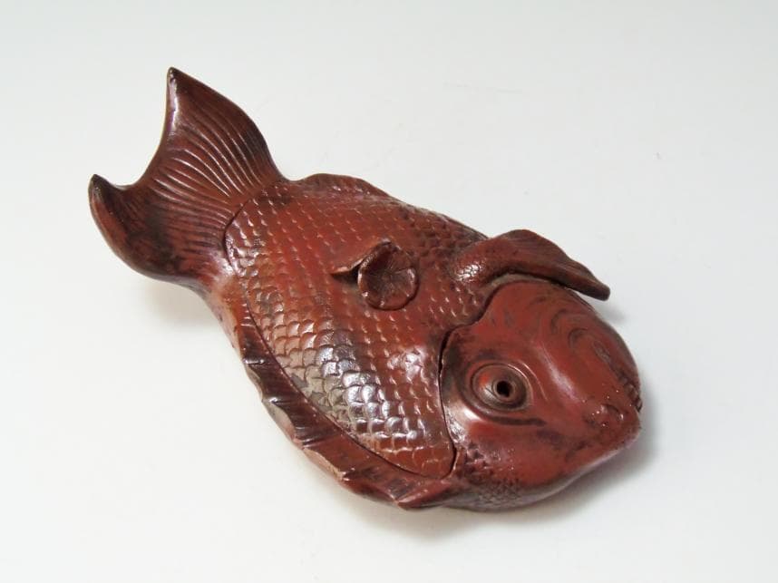 鯛 香炉 置物 古備前 骨董 備前焼 約20cm レア古備前・レア備前焼 和骨董