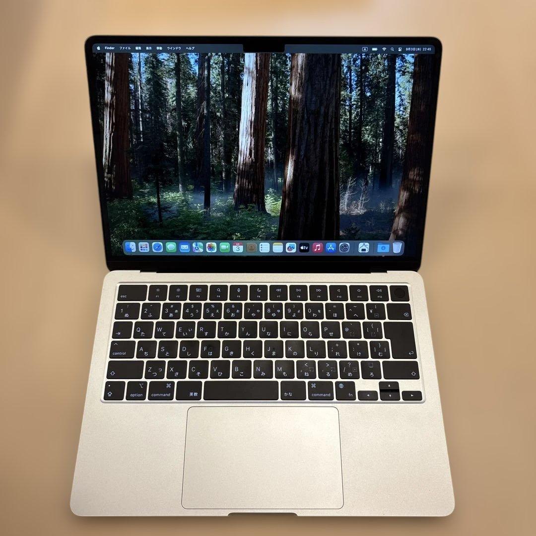 【美品】13インチMacBookAir M2 256GB 8GBメモリ