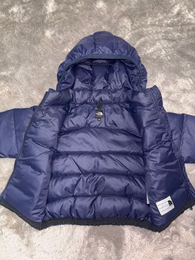 THE NORTH FACE フード付きダウンジャケット ネイビー