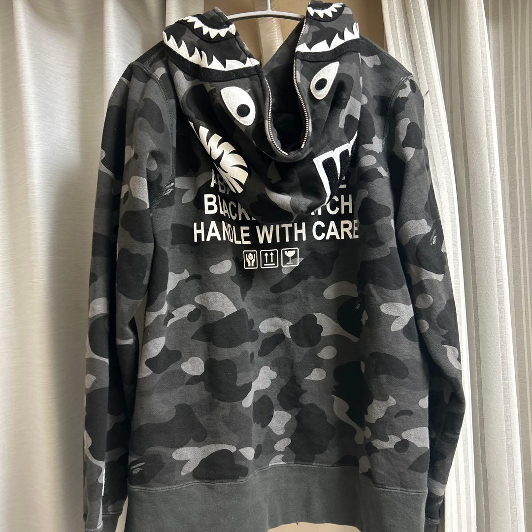 トップス COLOR CAMO SHARK FULL ZIP HOODIE