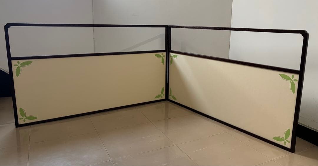 向蝶 枠付 風炉先屏風 茶道具