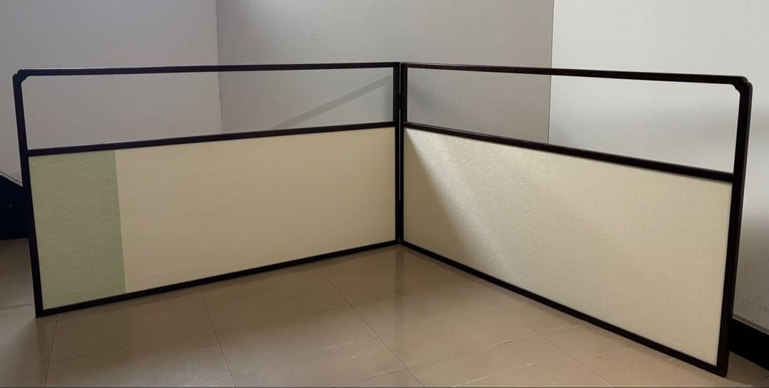 向蝶 枠付 風炉先屏風 茶道具