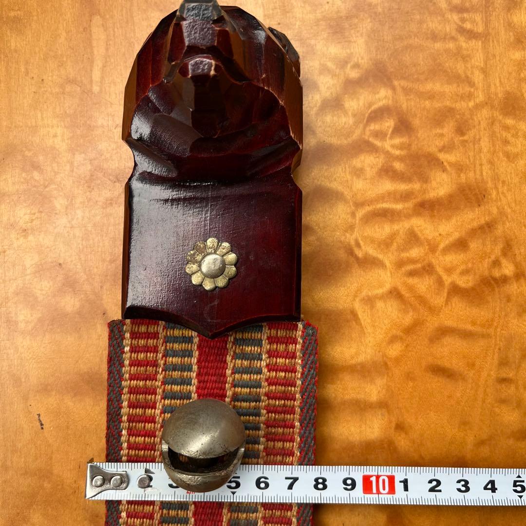 【 伝統工芸古民具 】馬鈴 （ドーナッツ型鈴×1・鈴×5） 約56cm ■熊よけ