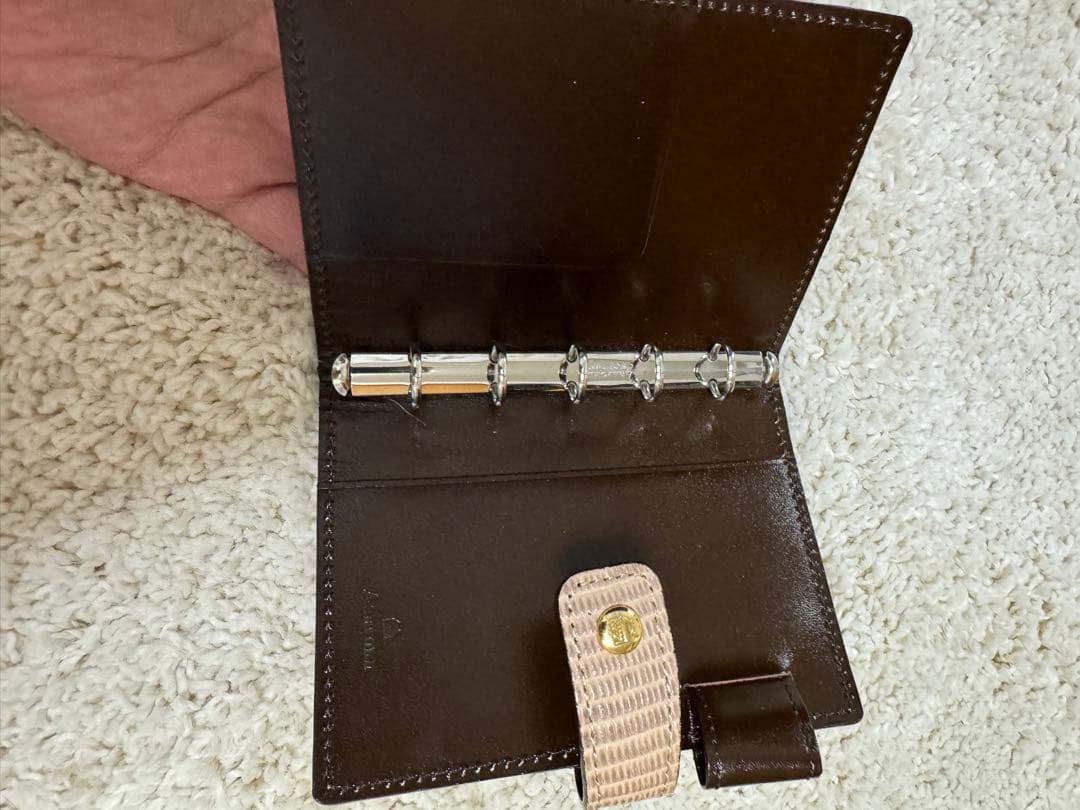 マイクロ5 手帳カバー　ネオフィナード　ベージュ