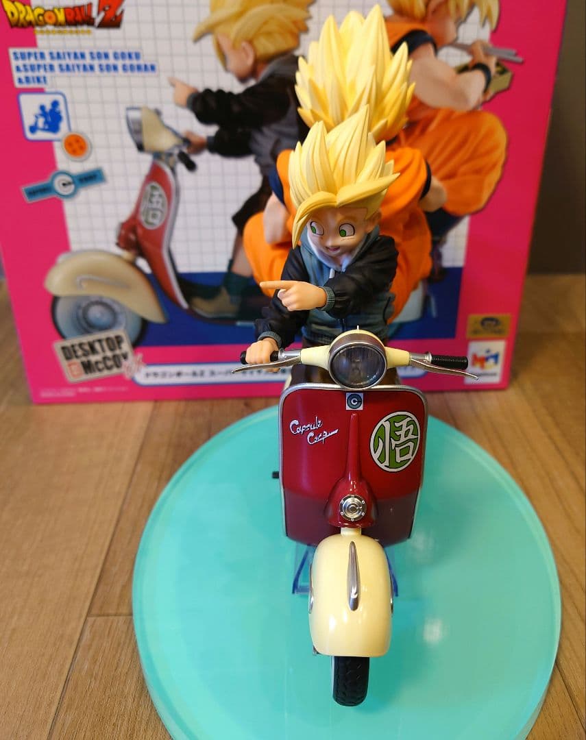 デスクトップリアルマッコイEX ドラゴンボールZ孫悟空＆孫悟飯＆バイク