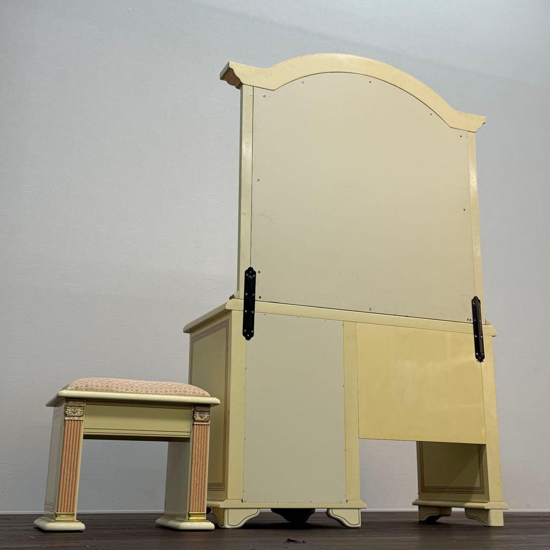 H112K68a イタリア製 ドレッサー チェアセット ロココ調