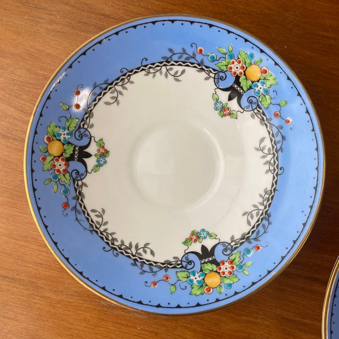 クラウンスタッフォードシャー ティーセット　カップ　ソーサー　プレート　3客