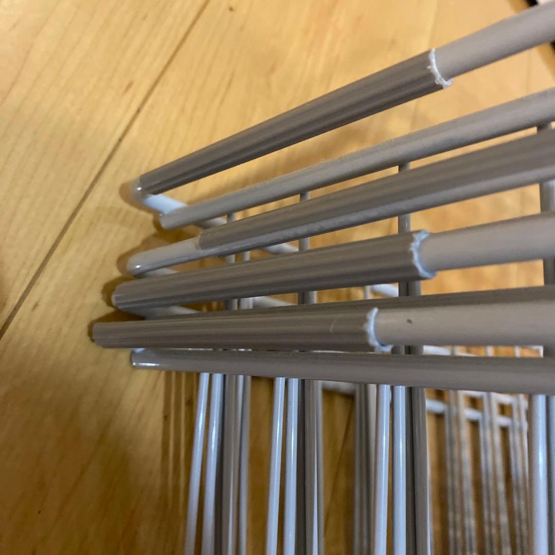 無印良品　シルバー ランドリーラック 追加カゴ　バスケット　84cm 4個セット