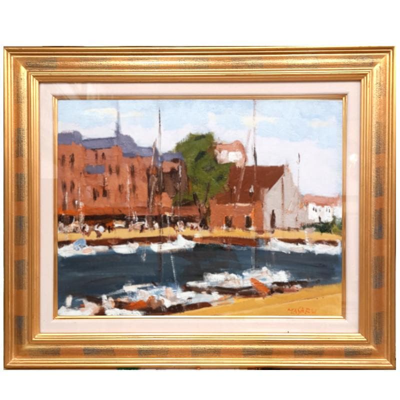 ☆中村 勝☆「オンフルール」　油絵　F６号　良好！