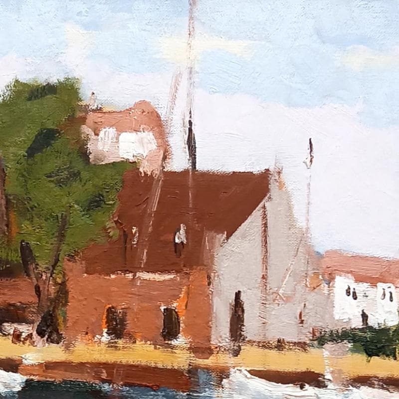 ☆中村 勝☆「オンフルール」　油絵　F６号　良好！