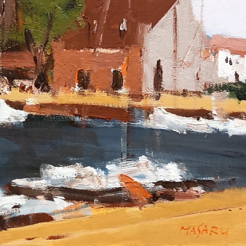 ☆中村 勝☆「オンフルール」　油絵　F６号　良好！