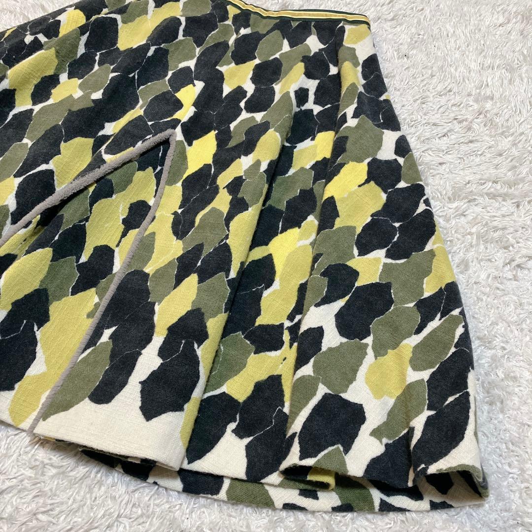 きりきりミナペルホネン trees ウール100% フレアスカート