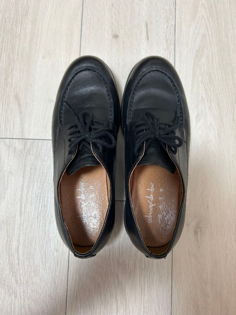 革靴 Uチップ レースアップシューズ WASH×whoop'-de-doo'