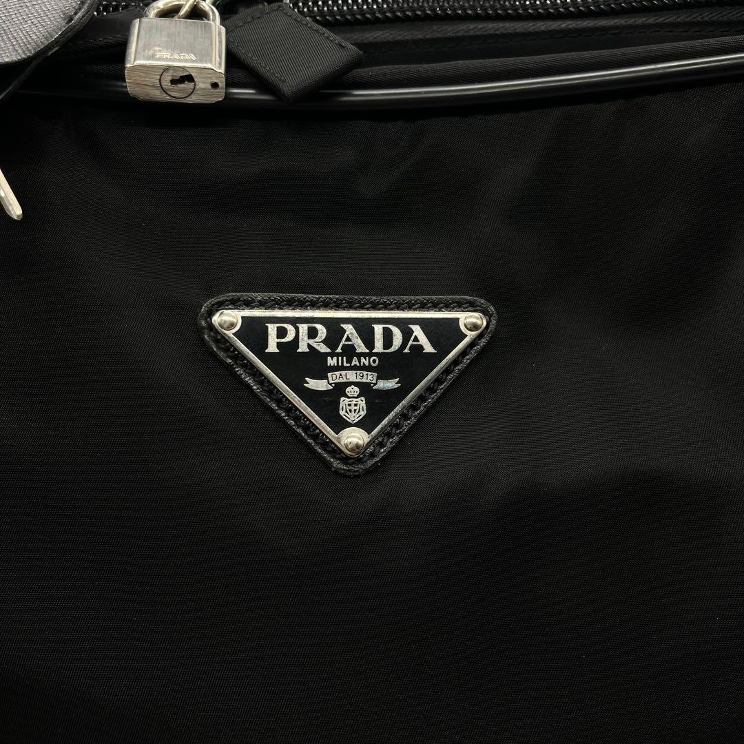 極美品■プラダ　2way　ビジネスバッグ　ナイロン　三角ロゴ　ショルダー付　黒