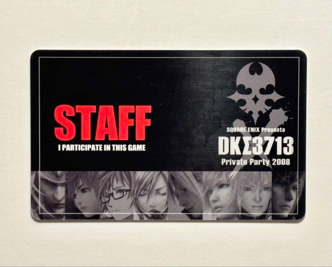 SQUARE ENIX DKΣ3713 スタッフパス　ストラップ