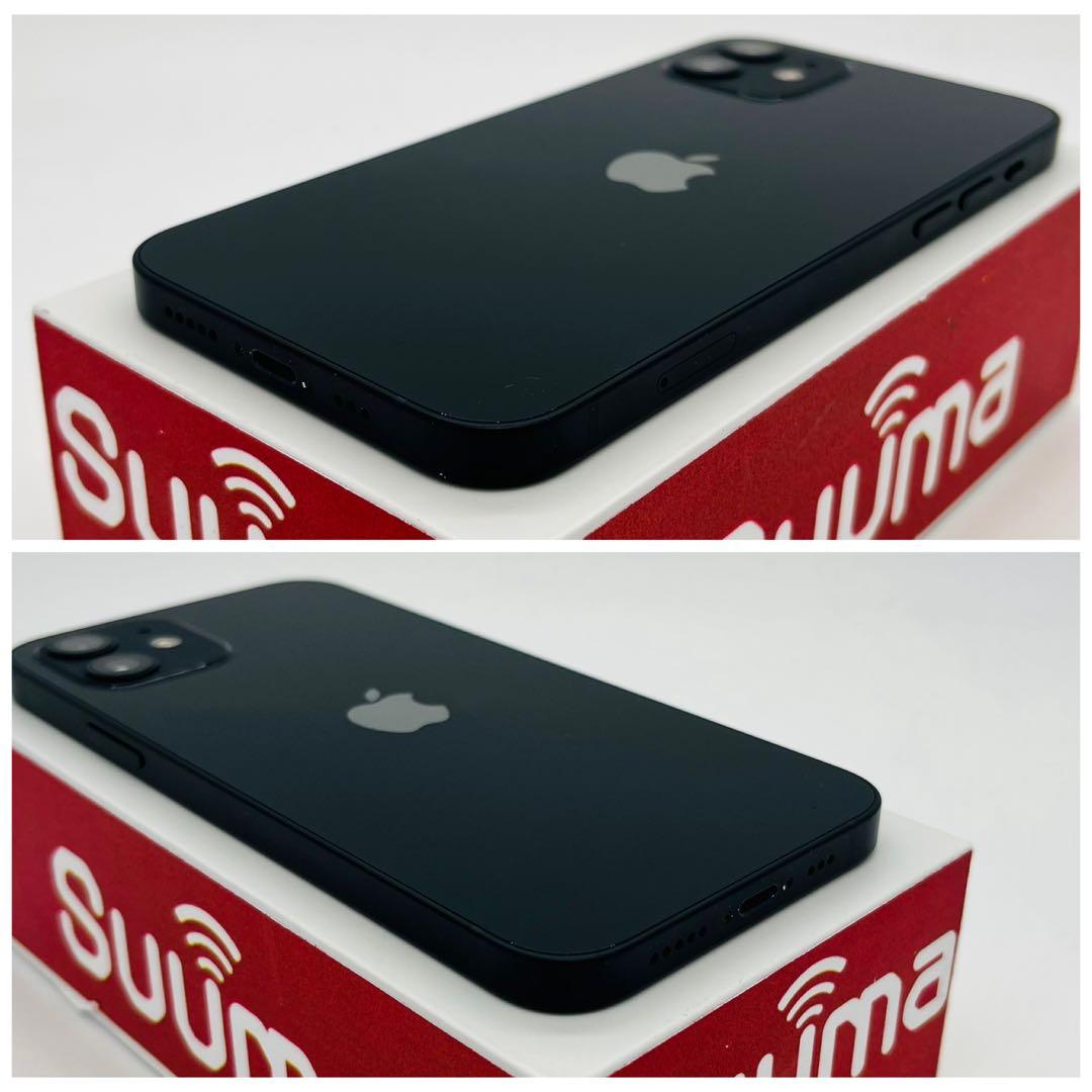 A 100% iPhone 12 64 GB SIMフリー ブラック 本体