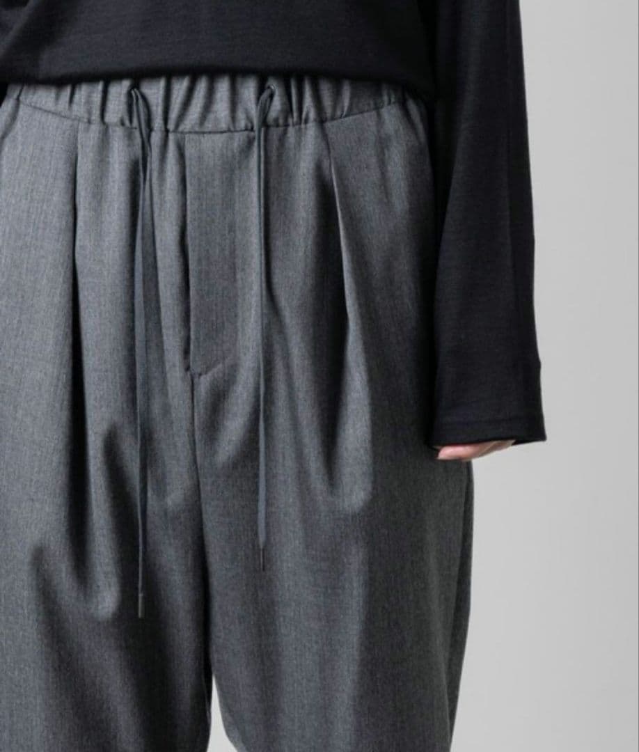 に*ら様 ato CLASSIC WOOL SARROUEL PANTS 46