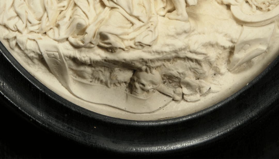 【十字架降架　E.カシエ作】 メダイヨン　キリスト教美術　ルーベンス