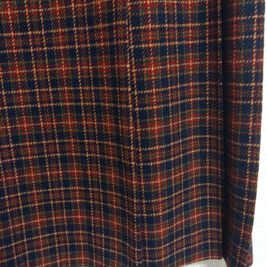 マーガレットハウエル　チェック柄ラップスカート