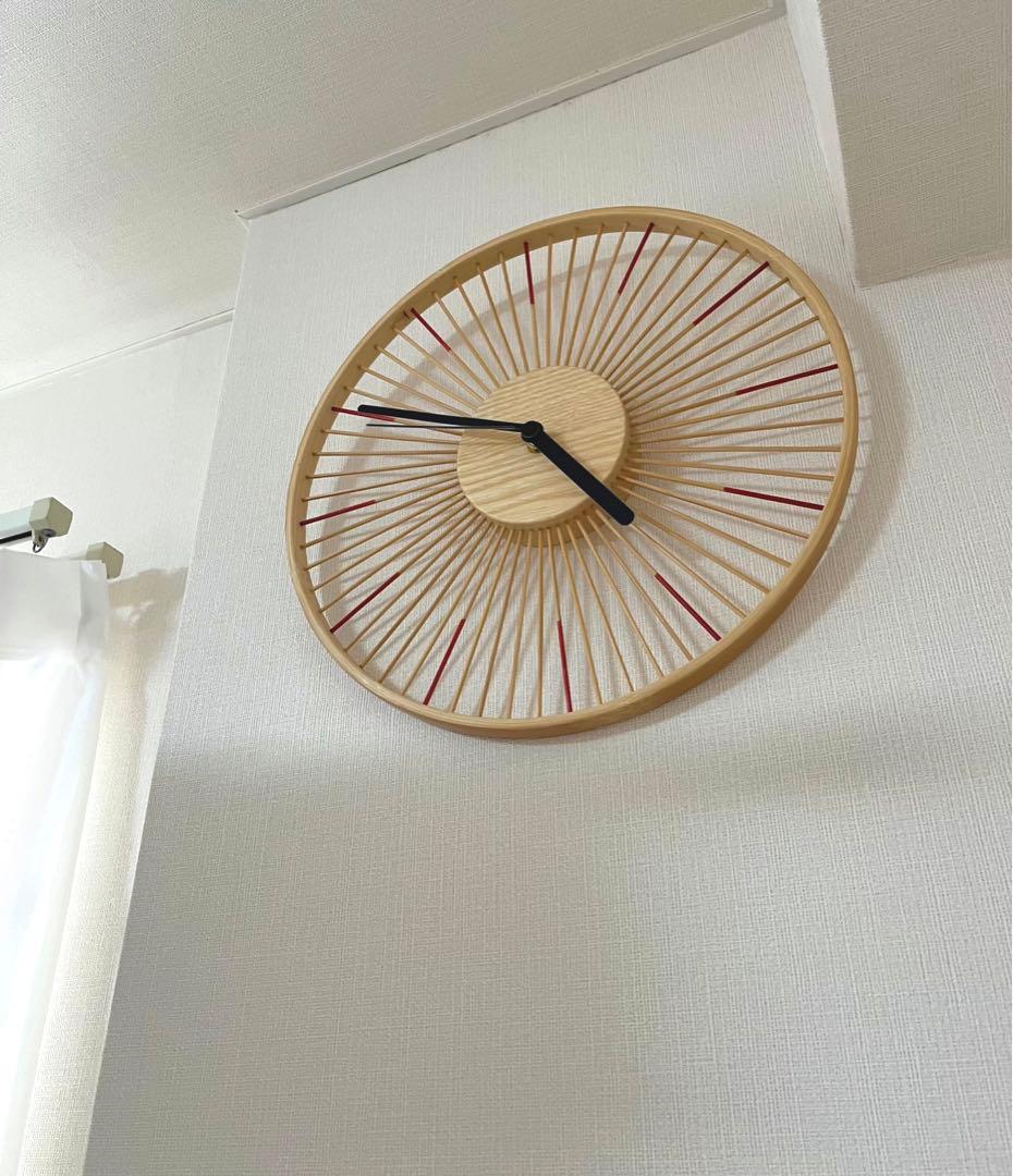 バンブーウォールクロック/Bamboo wall clock/壁掛け時計
