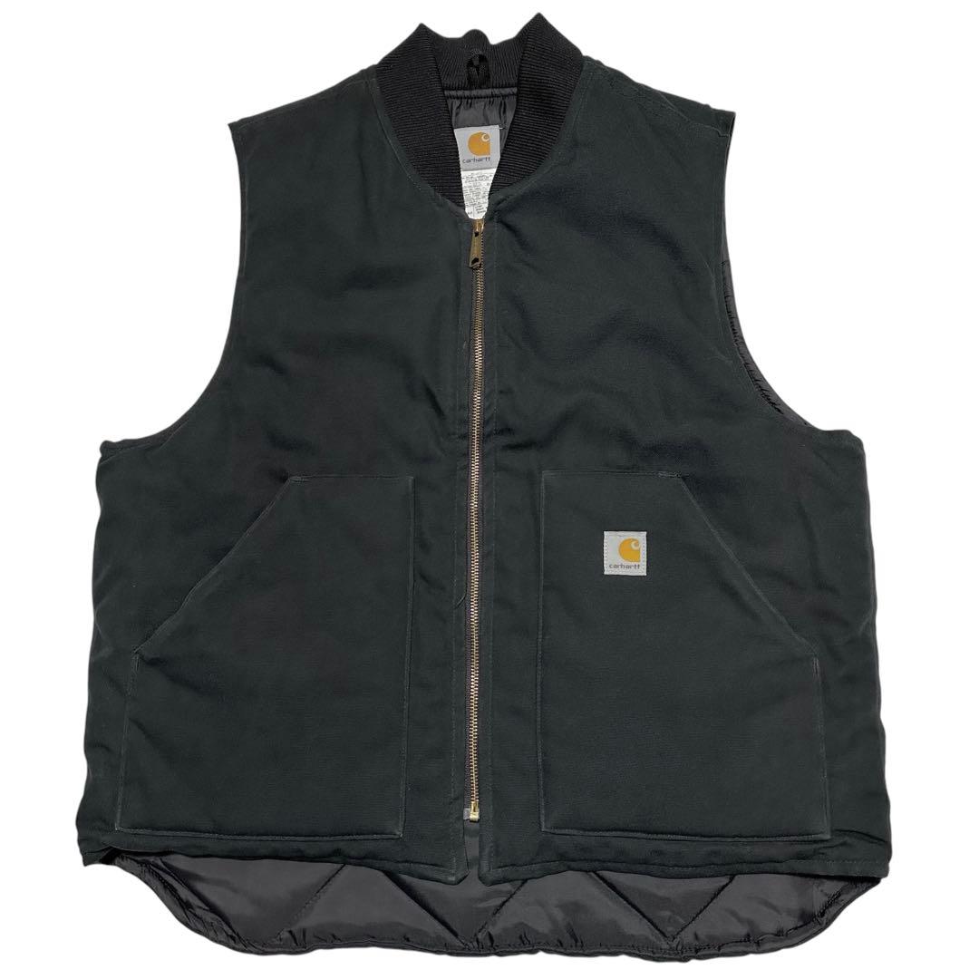 00s　USA製　カーハート　ベスト　V01BLK