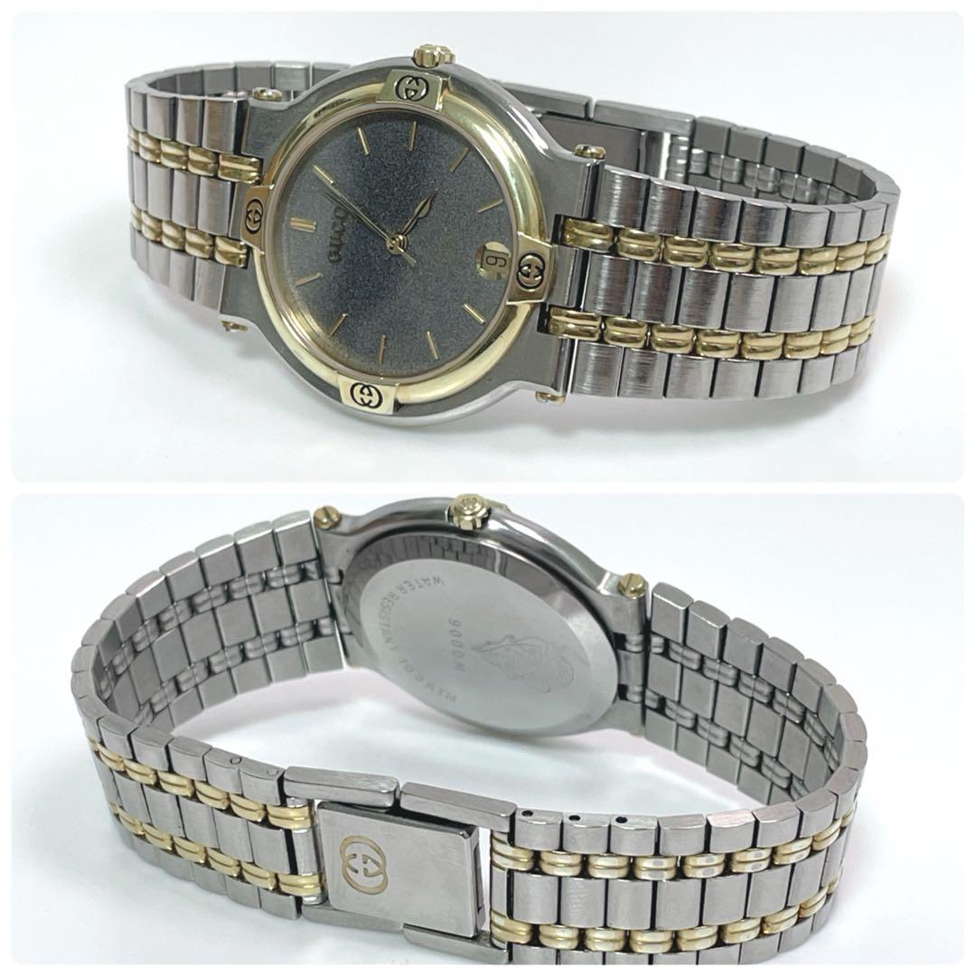 [極上品]GUCCI 9000M 腕時計 ケース グッチ 新品電池 保証書
